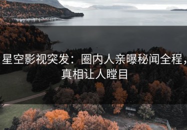 星空影视突发：圈内人亲曝秘闻全程，真相让人瞠目