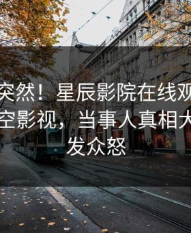 发现太突然！星辰影院在线观看内幕登上星空影视，当事人真相大白，引发众怒